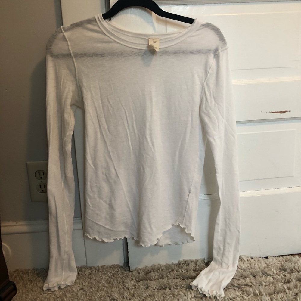 Free People Lettuce Ribbed Long sleeve